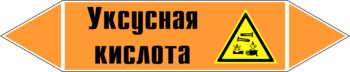 Маркировка трубопровода "уксусная кислота" (k06, пленка, 358х74 мм)" - Маркировка трубопроводов - Маркировки трубопроводов "КИСЛОТА" - Магазин охраны труда ohranatruda-shop.ru