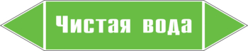 Маркировка трубопровода "чистая вода" (пленка, 252х52 мм) - Маркировка трубопроводов - Маркировки трубопроводов "ВОДА" - Магазин охраны труда ohranatruda-shop.ru